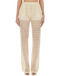 Alysi - Wide Macramé Pants - Lyst