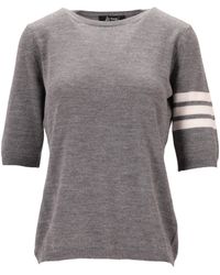 LA ROSE - 3/4 Merino Wool Knitwear - Lyst