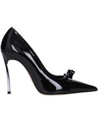 Casadei - Décolleté Donna Vernice Nero - Lyst