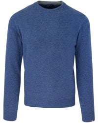 Paul & Shark - Maglia Girocollo Shark Label Blu - Lyst