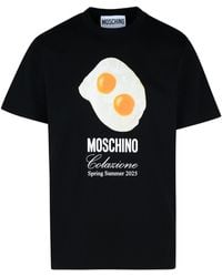 Moschino - Zwart Katoenen T -shirt - Lyst