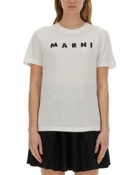 Marni - Regular Fit Crew Neck T-Shirt - Lyst