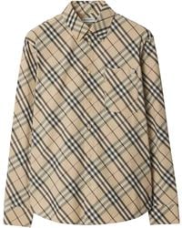 Burberry - Geruit Overhemd - Lyst