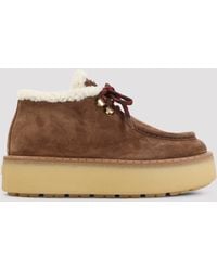 Prada - Lace-Up Ankle Boots - Lyst