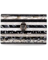 Kurt Geiger - Party Eagle Black White Clutch Bag - Lyst