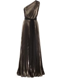 Max Mara - Franz Silk Lamé One Shoulder Dress - Lyst