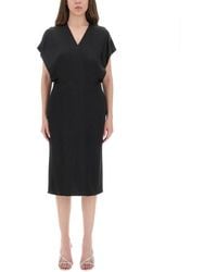 Stella McCartney - Midi Dress With Wing Sleeves - Lyst