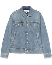 Loewe - Denim Hooded Jacket - Lyst