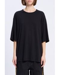 Ann Demeulemeester - Aga High Comfort Fit T Shirt With "Les Fleurs Du M - Lyst
