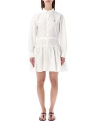 Polo Ralph Lauren - Jurken Wit - Lyst