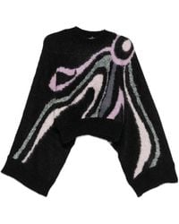 PUCCI - Cropped Sweater With Marmo Inlay - Lyst
