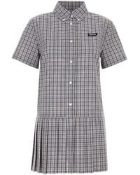 Miu Miu - Pleated Dress - Lyst