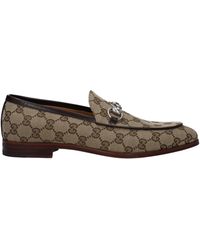 Gucci - Horsebit GG Canvas Loafer - Lyst