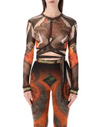 OTTOLINGER - Mesh Loop Longsleeves Top - Lyst