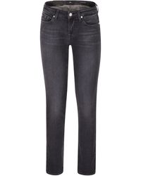 7 For All Mankind - Low-Rise Skinny Jeans - Lyst