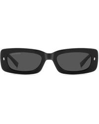 DSquared² - Zonnebril Icoon 0020/s 807 Zwart/grijs Verloop, Unisex - Lyst