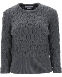 Thom Browne - Pullover in Wollkabelstrick - Lyst
