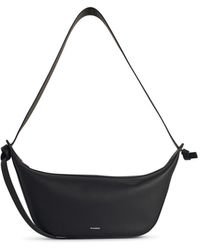 Jil Sander - 'Knot' Black Lear Crossbody Tasche - Lyst