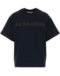 Jil Sander - Logo Cotton T-Shirt - Lyst