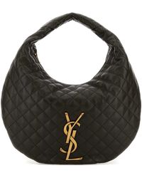 Saint Laurent - Mud Nappa Leather Icare Shoulder Bag - Lyst
