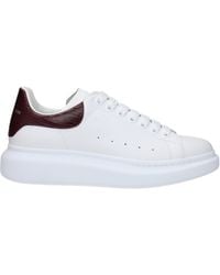 McQueen - Sneakers Uomo Pelle Bianco/Burgundy - Lyst
