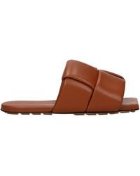 Bottega Veneta - Sandals And Clogs Leather/Caramel - Lyst