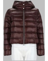 Herno - Resort Ultralight Glossy Cropped Down Jacket - Lyst