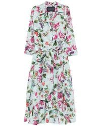 Samantha Sung - Vestido Largo Floral A Capas Escalonadas - Lyst