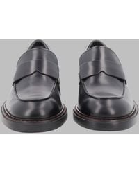 Hogan - Leather Penny Loafers - Lyst