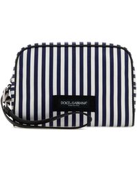 Dolce & Gabbana - Dolce & Gabbana Embroidered Poplin Clutch - Lyst