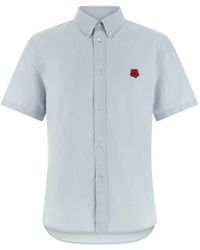 KENZO - Camisa Oxford De Algodón - Lyst