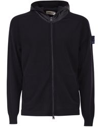Premiata - Wool Cardigan With Nylon Hood - Lyst