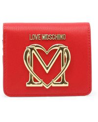 Billetera de Love Moschino de color Rojo Mujer Accesorios de Carteras y tarjeteros de 
