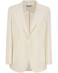 SAULINA - Adelaide Linen Two Button Jacket - Lyst