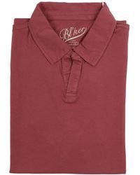 Bl'ker - Polo Manica Corta Hamptons Senza Bottoni Jersey - Lyst