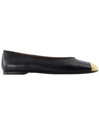 Giuseppe Zanotti - Punta Amanda Ballerinas Leer Zwart - Lyst
