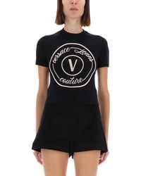Versace Jeans Couture - V-Emblem T-Shirt - Lyst