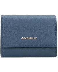 Coccinelle - Portemonnees Donkerblauw - Lyst