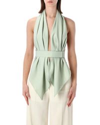 Alberta Ferretti - Top Groen - Lyst
