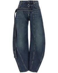 Jean Paul Gaultier - 'the Blue Denim Strap' Jeans - Lyst