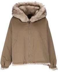 Bully - Fabric & Fake Fur Jacket - Lyst