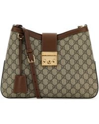 Gucci - Gg Fabric Padlock Shoulder Bag - Lyst