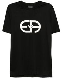 Emporio Armani - T-Shirt Met Logoprint - Lyst