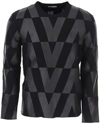 Valentino - Sweat-shirt de logo en laine - Lyst