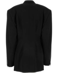 Balenciaga - Barathea Oversize Cinched Blazer - Lyst
