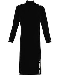 Elisabetta Franchi - Robe À Col Roulé - Lyst