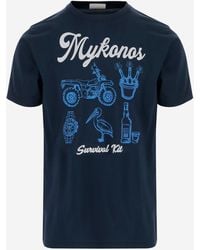 Mc2 Saint Barth - Cotton T Shirt With Logo Print - Lyst