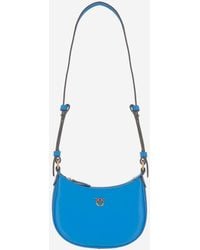 Pinko - Baby Half Moon Leather Shoulder Bag - Lyst