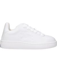 Burberry - Box Leather Sneaker - Lyst