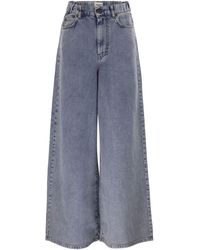Weekend by Maxmara - Wkdzattera Vaqueros de mezclilla de algodón con pernera ancha - Lyst